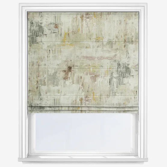 Edinburgh Weavers Abstract Natural Roman Blind