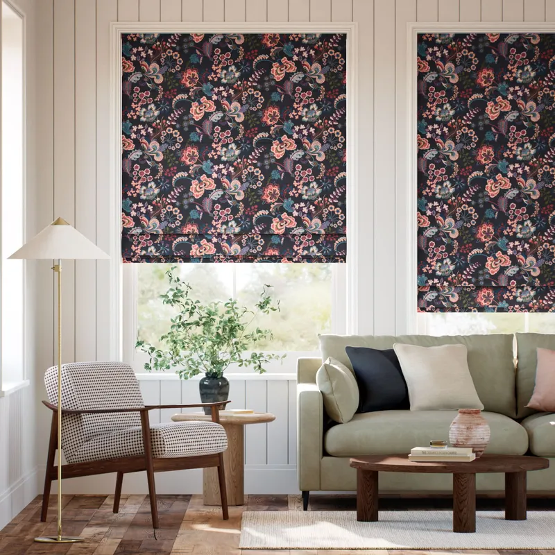 Symphony Hickory Roman Blind