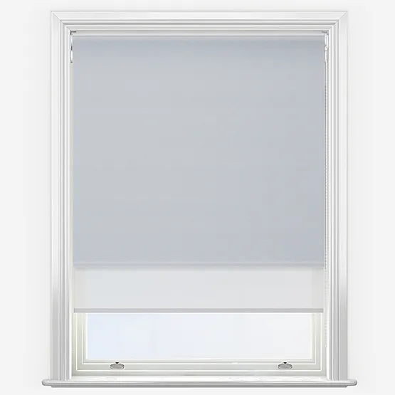 Double Roller Sunvue Mineral & White Double Roller Blind
