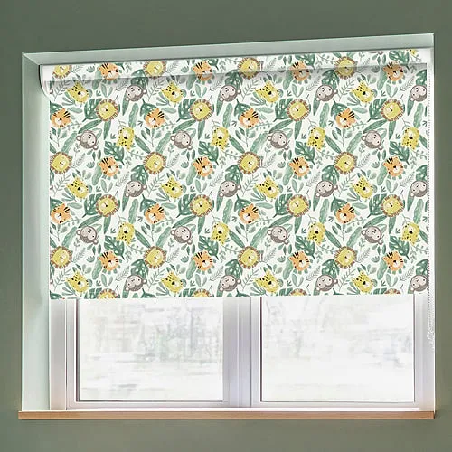 Rupert Jungle (Blackout) Grip Fit Roller Blinds