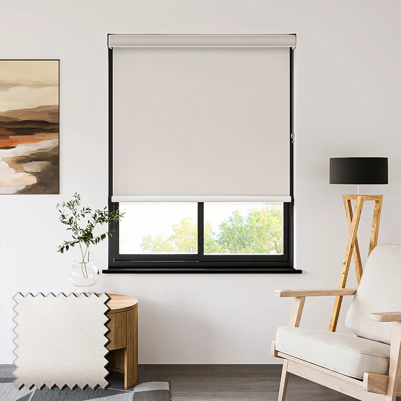 Sueno Blackout Soft White Roller Blinds