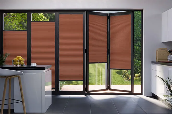 Darcy Orange - Perfect Fit2frame Honeycomb Blackout Blind