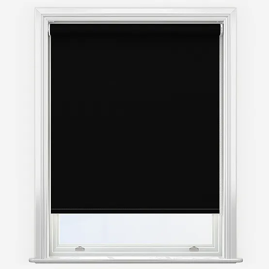 Aqualush Black Roller Blind