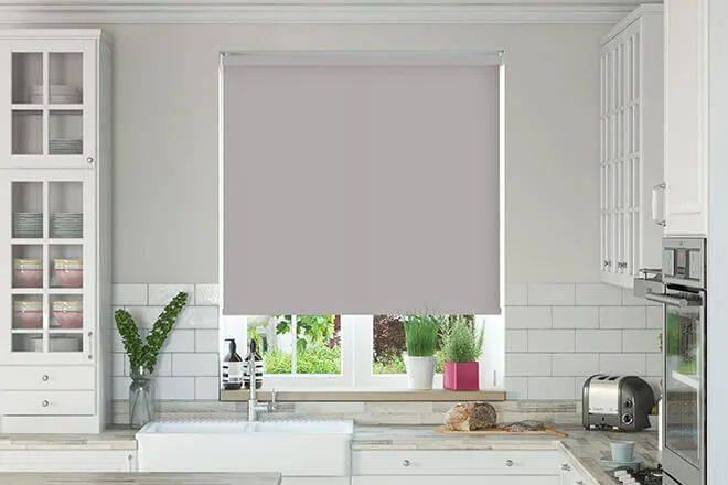 Nevada Stone Grey - Moisture Resistant Roller Blind