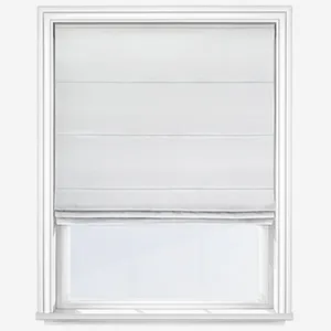 Crushed Silk White Roman Blind