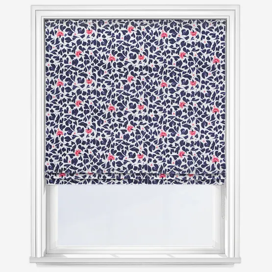 Cath Kidston Marble Hearts Blue Roman Blind