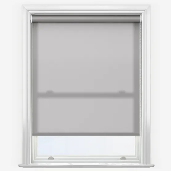 Deluxe Plain Storm Grey Roller Blind