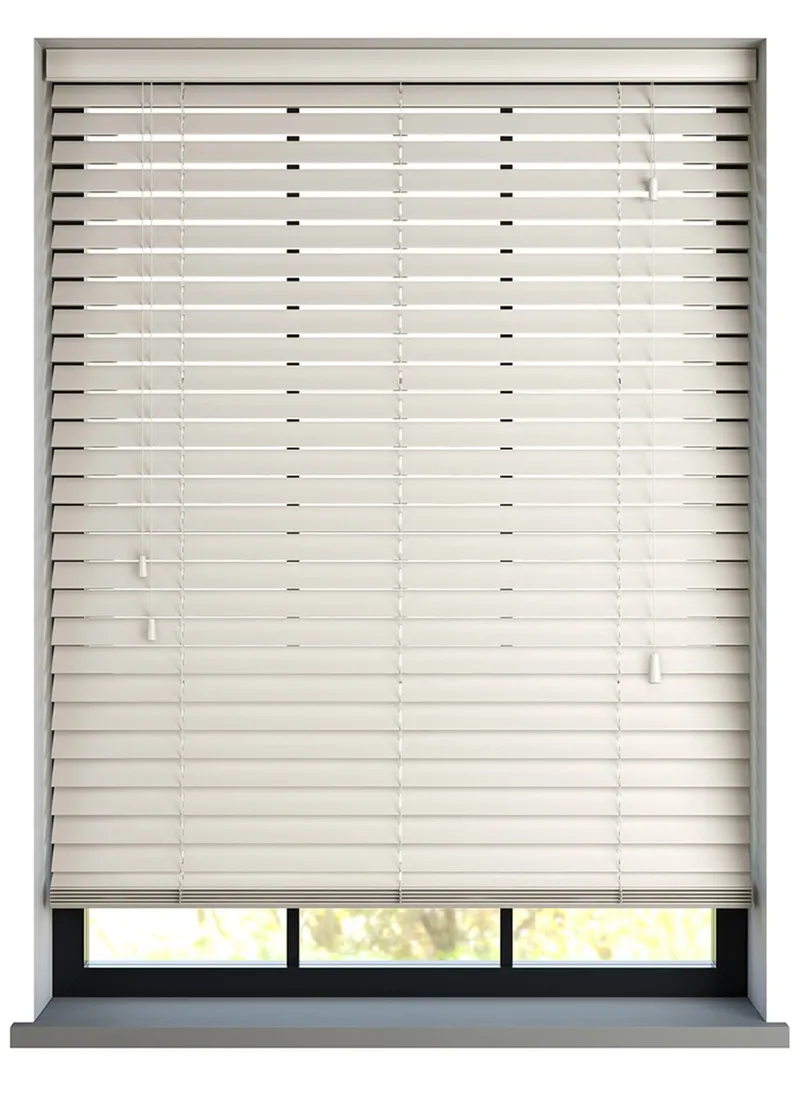 Off White Real Wood Blind
