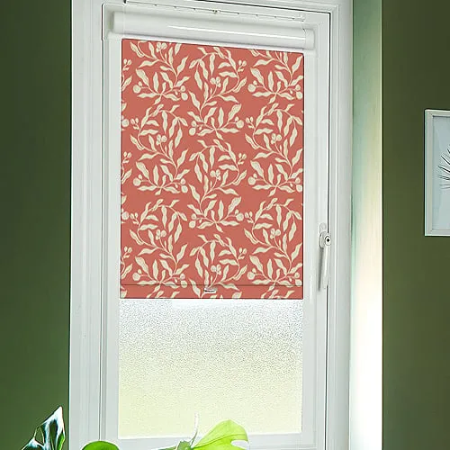 Molly Coral Perfect Fit Roller Blinds