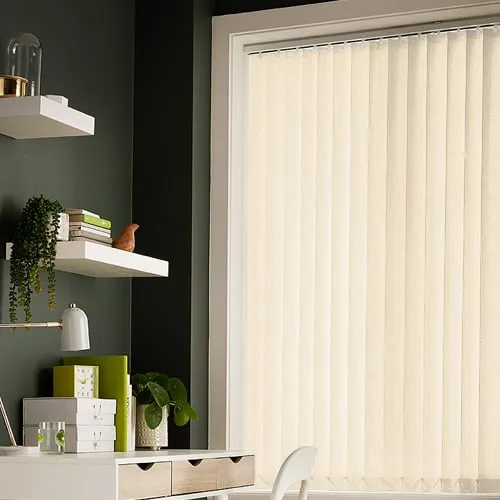 Corsica Ivory Light Filtering Vertical Blinds