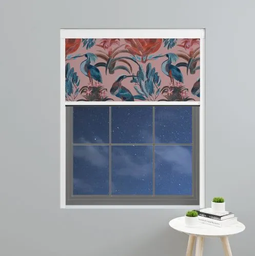 Flamingo Pink Blocout Blind