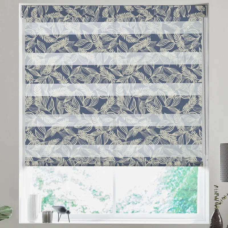 Foliage Made To Measure Day Night Blind Ocean