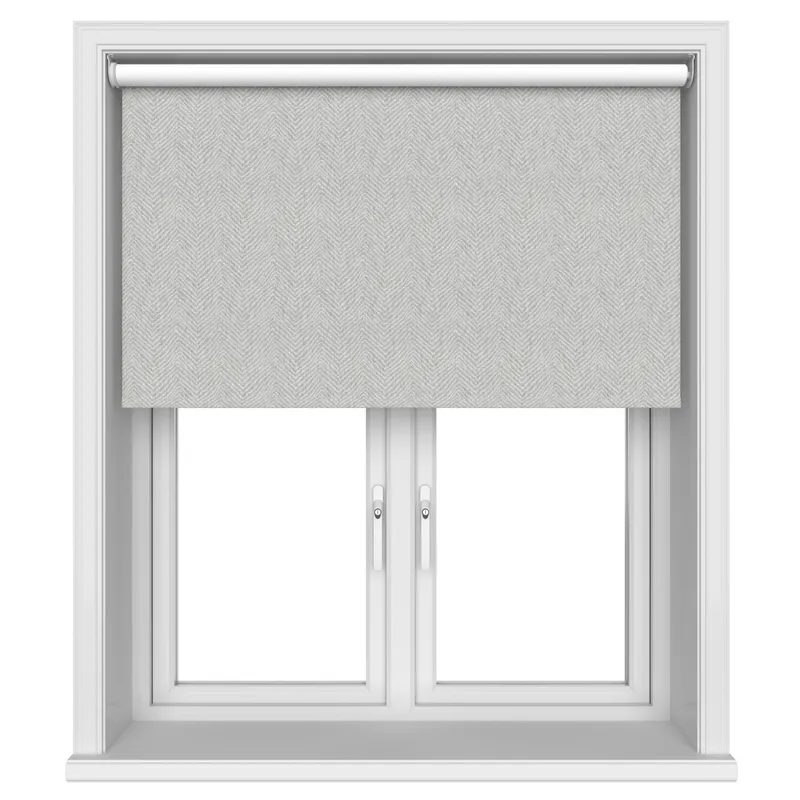 Herringbone Stone Blackout Motorised