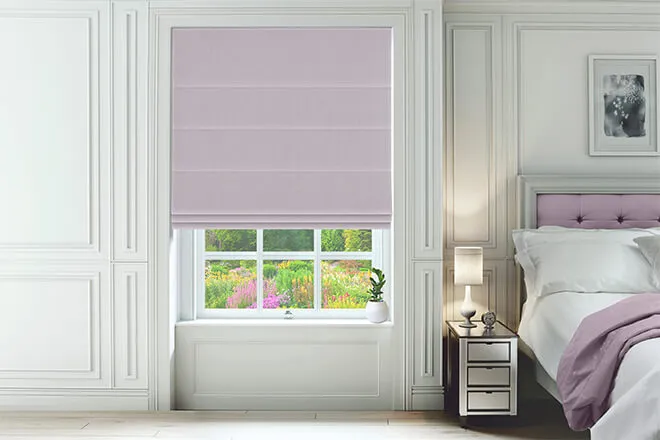 Tuscan Heather - Woven Roman Blind