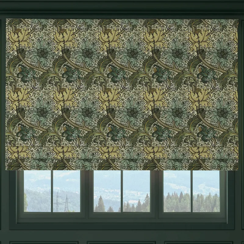 House Llewelyn-bowen Morris Major Printed Made To Measure Roman Blind Ochrella