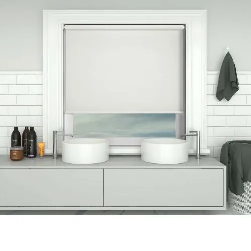 Shower Safe Cream Cordless Roller Blind