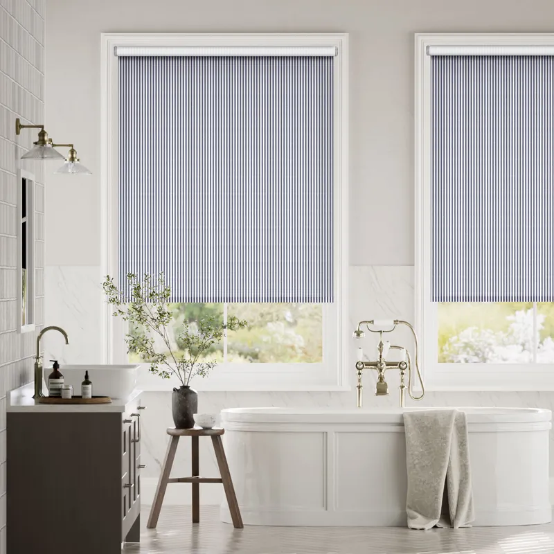 Twist2go Choices Devon Stripe Maritime Blue Roller Blind