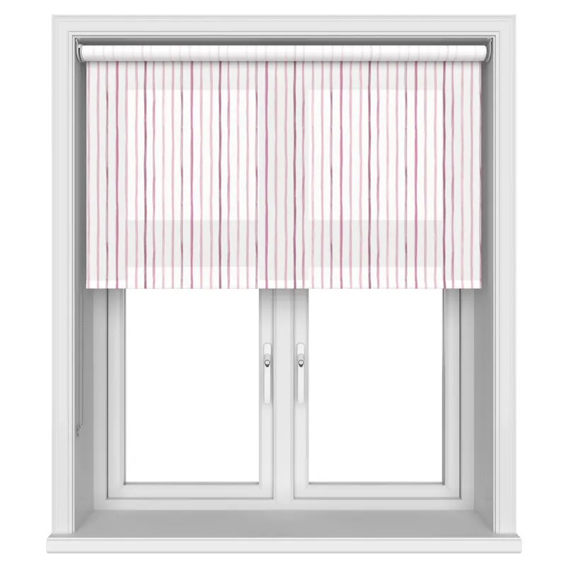Laura Ashley Painterly Stripe Pink Blinds Uk