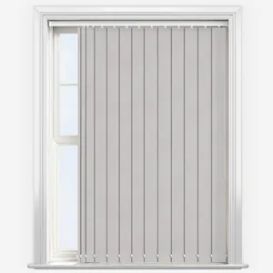 Deluxe Plain Pebble Grey Vertical Blind