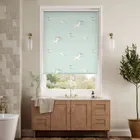 Splash Blackout Sea Aves Soft Teal Roller Blind