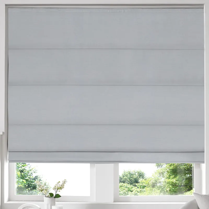 Iowa Silk Essence Made To Measure Roman Blind Silver