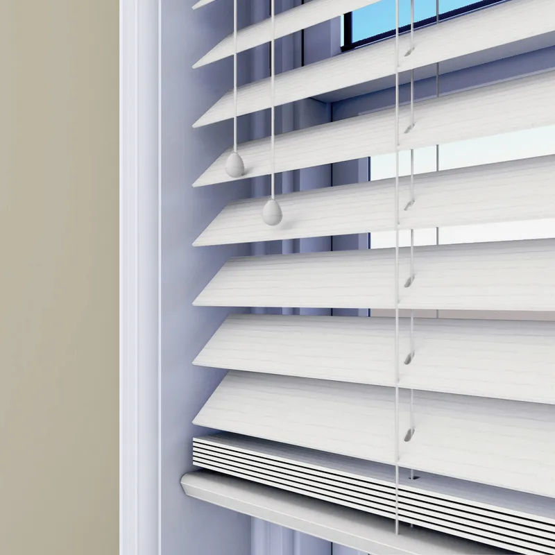 Cotton Faux Wood 35mm Wooden Blinds