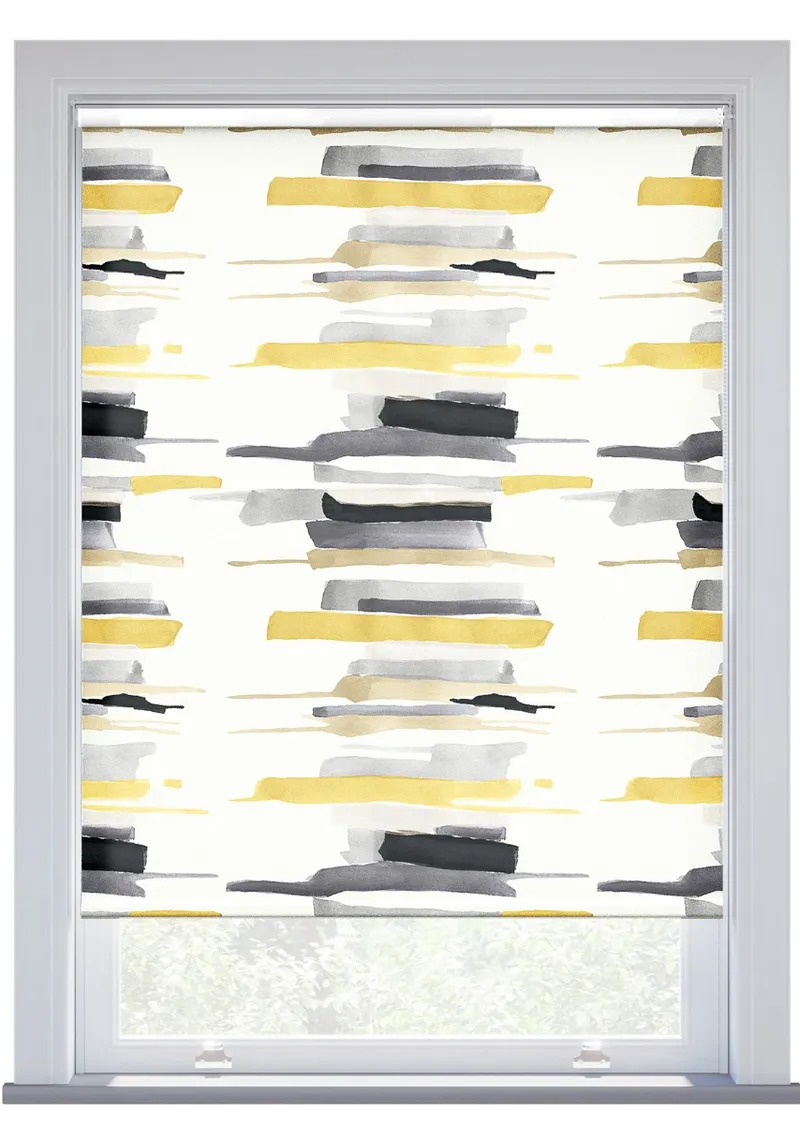 Harlequin Zeal Watercolour Charcoal Roller Blind