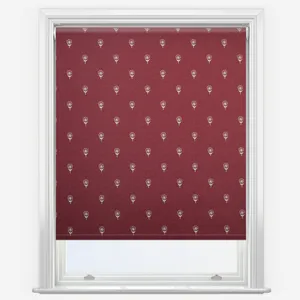 Emily Bond Wild Thyme Burgundy Roller Blind