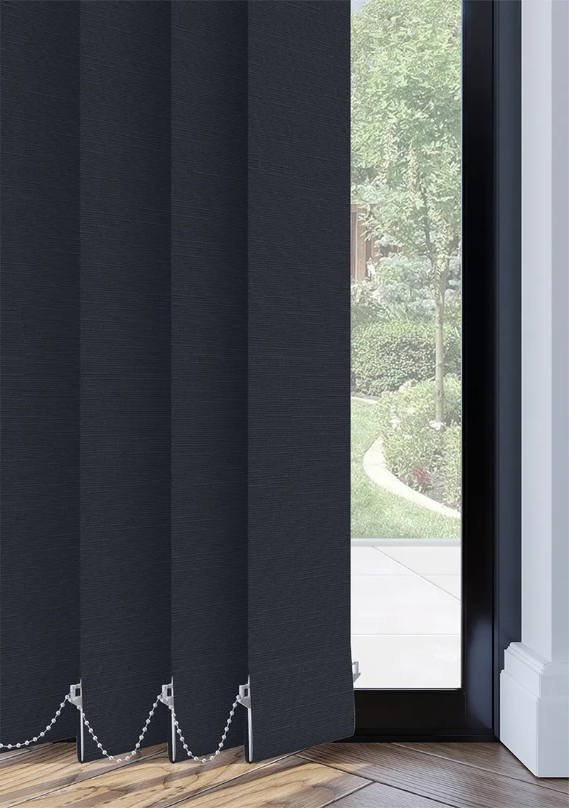 Midnight Linen Touch Vertical Blind