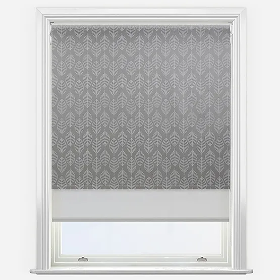 Double Roller Boheme Steel & Grey Double Roller Blind