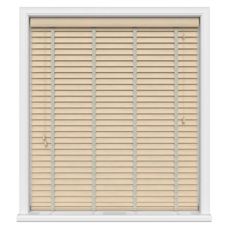 Scandi Oak Wood Grain With Tapes Eco-wood Blinds Uk