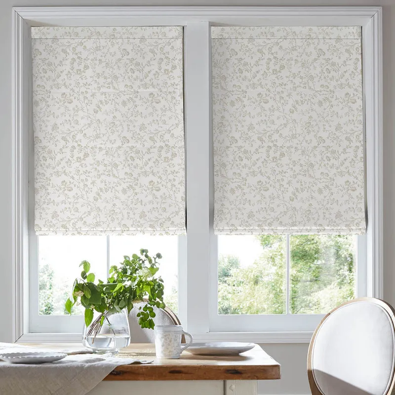 Laura Ashley Aria Made To Measure Roman Blind Dove Grey