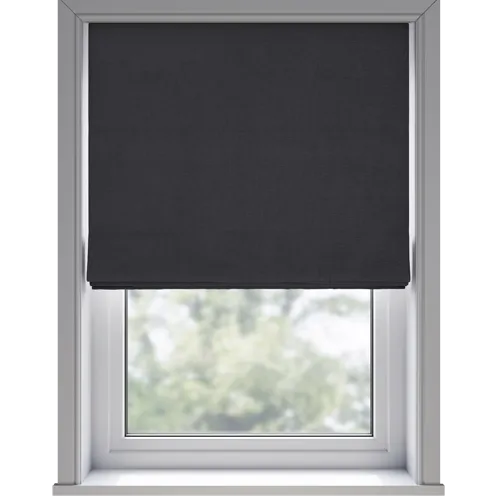 Ortega Smoke Deluxe Roman Blinds