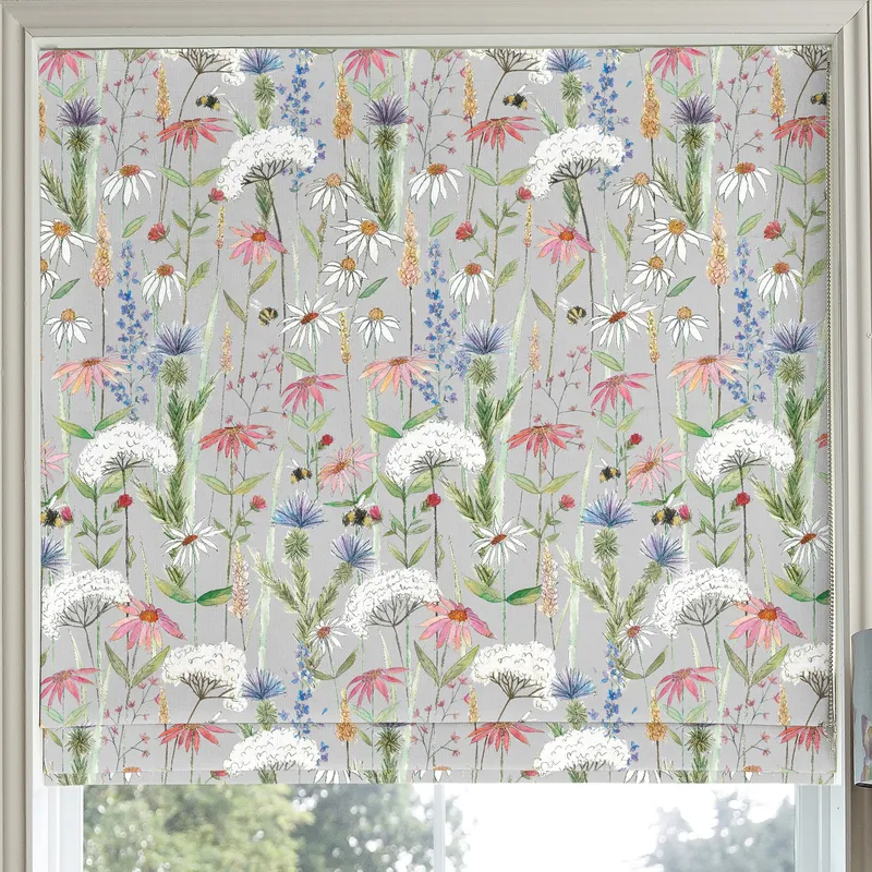 Voyage Hermione Made To Measure Roman Blind Silver