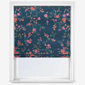 Cath Kidston Millfield Blossom Navy Roman Blind