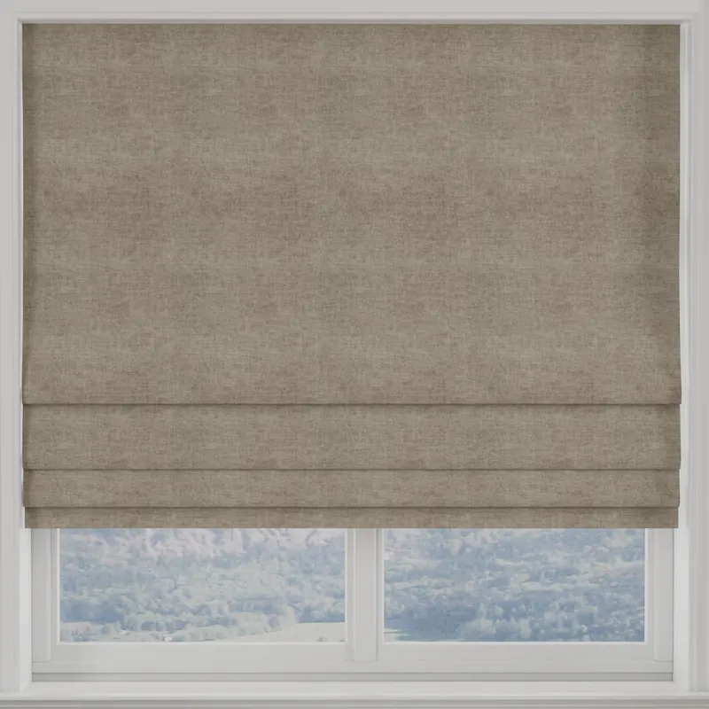 Luxuria Made To Measure Roman Blind Caramel