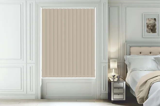 Ibiza Taupe - Blackout Vertical Blind