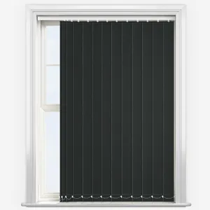 United Aqualush Black Vertical Blind