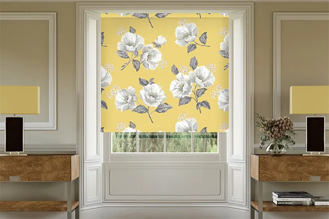 Cath Kidston Wild Poppies Citrine - Designer Roller Blind