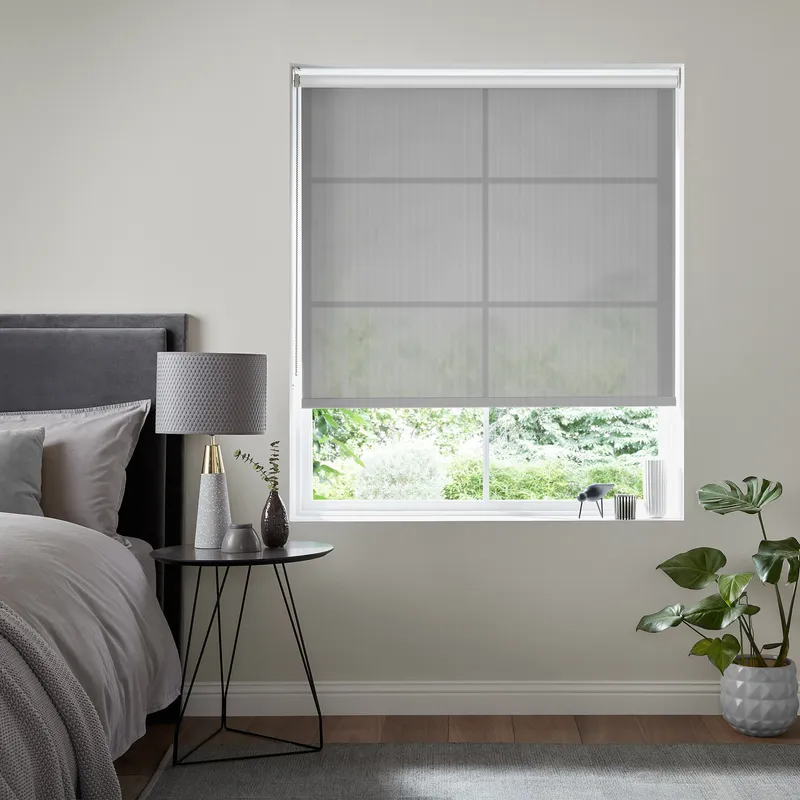 Insta Fit No Drill Azalea Sheer Cloud Roller Blinds - Fit In 30 Secs
