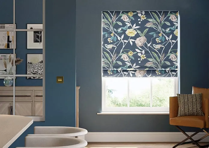 Abigail Navy - Roman Blind