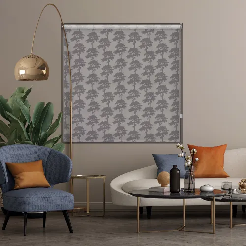 Carlin Ash Roller Blind - Modern Light-filtering Window Shade