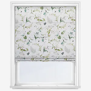Sophie Allport Wild Floral White Roman Blind