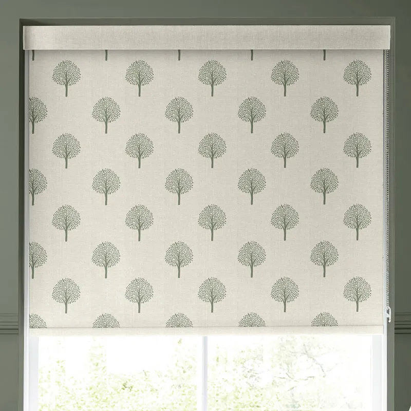 Emily Bond Yew Tree Made To Measure Blackout Roller Blind Fern