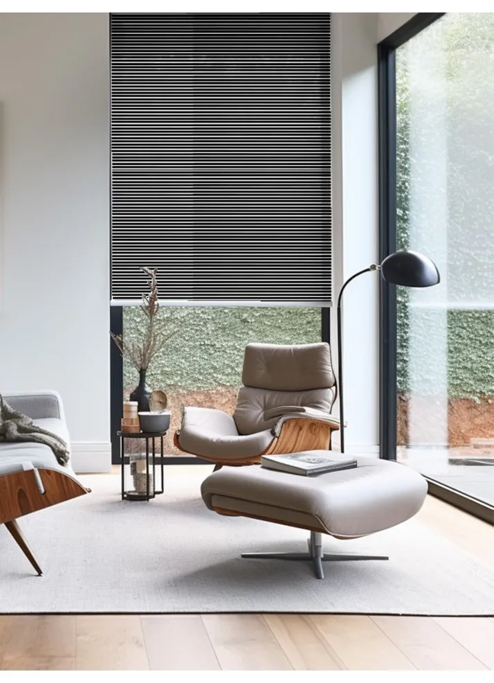 Stratus Black Sheer Roller Blind