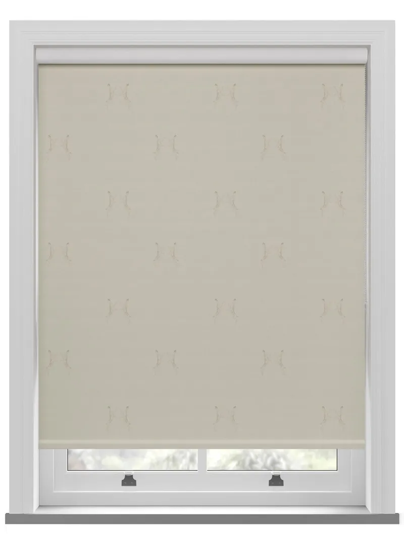 Sophie Allport Boxing Hares Natural Roller Blind