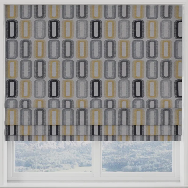 Dahl Made To Measure Roman Blind Ochre