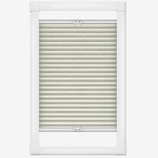 Louvolite Voile Fr Cream 20mm Pleated Perfect Fit Pleated Blind