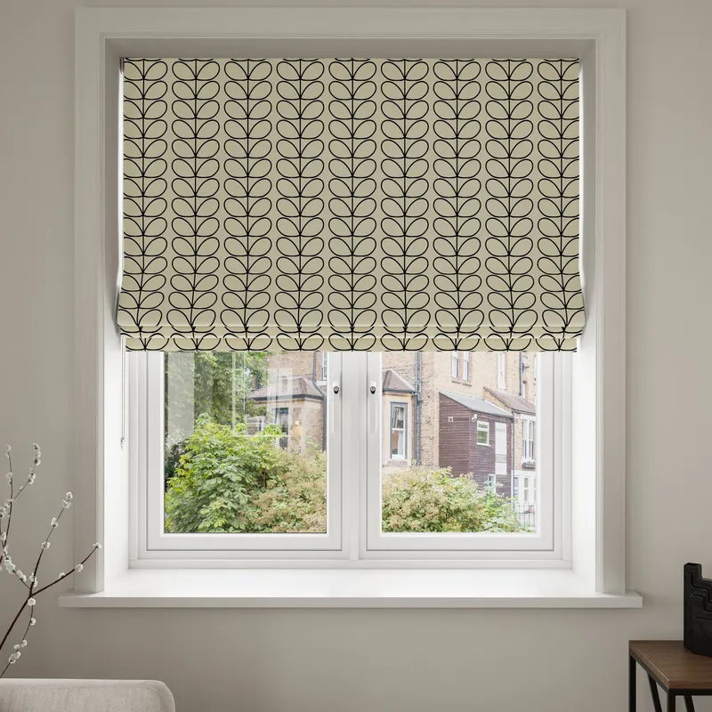 Orla Kiely Linear Stem Black Blinds Uk