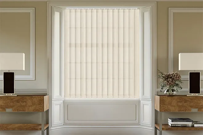 Dusk Cream - Textured Vertical Blind